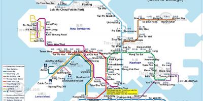 Metro mapu Hong Kong