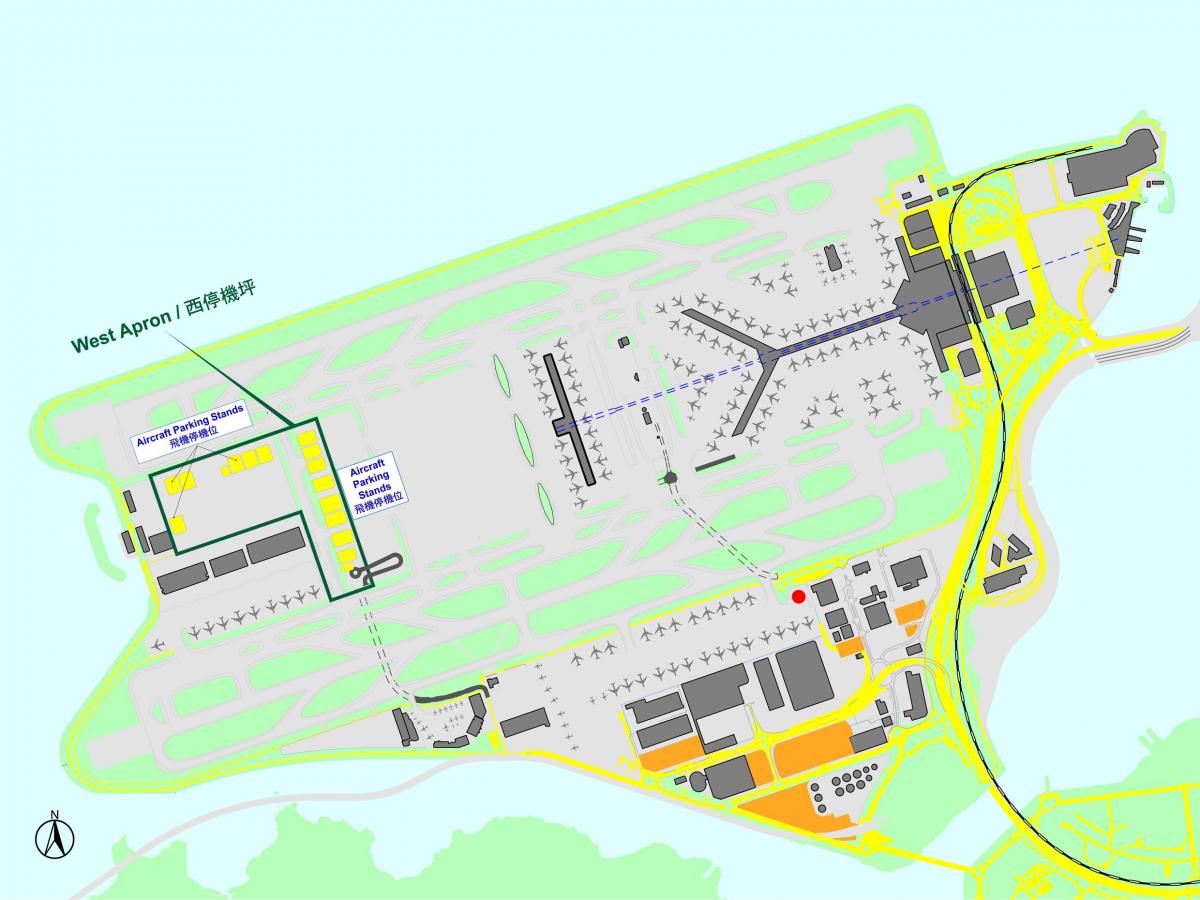 Hong Kong international airport mapu