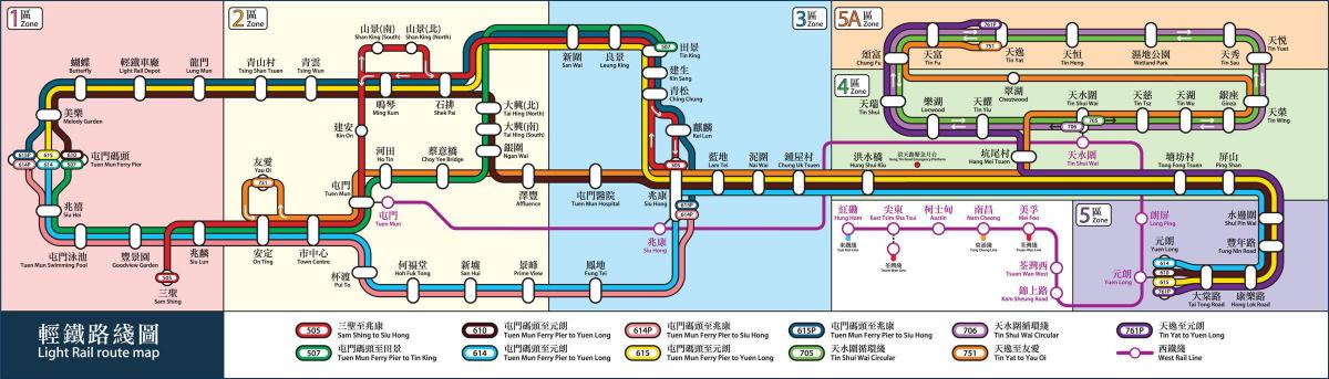 HK železničnú mapu