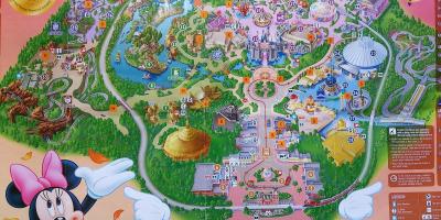 Hong Kong Disney mapu