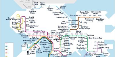 Hongkong metro mapu