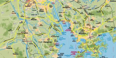 Cestnú mapu Hong Kong
