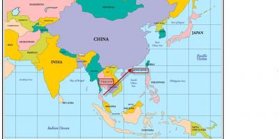 Hong Kong v mapu ázie