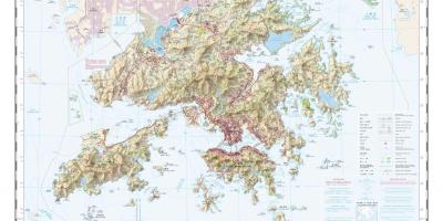 Obrys mapy Hong Kong