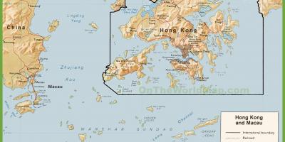 Politickú mapu Hong Kong