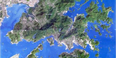 Satelitná mapu Hong Kong