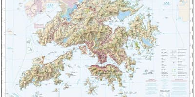 Topografické mapy Hong Kong