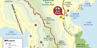 Turistická mapa Hong Kong