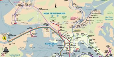 MTR Hongkong mapu