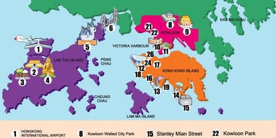 Mapa nové územia, Hong Kong
