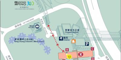 Tung Chung line MTR mapu
